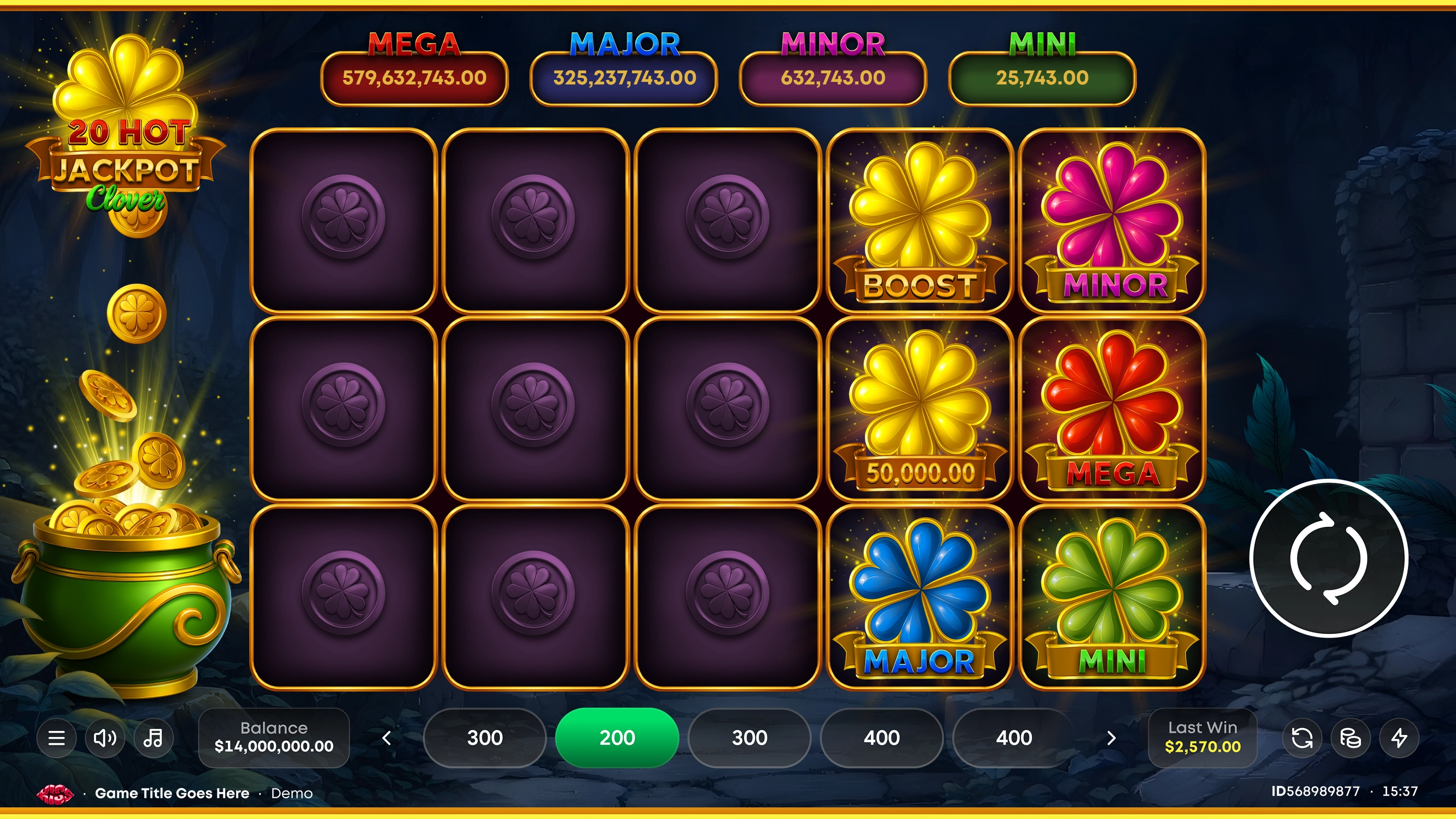 20 Hot Jackpot Clover - Jeu de Machine à Sous