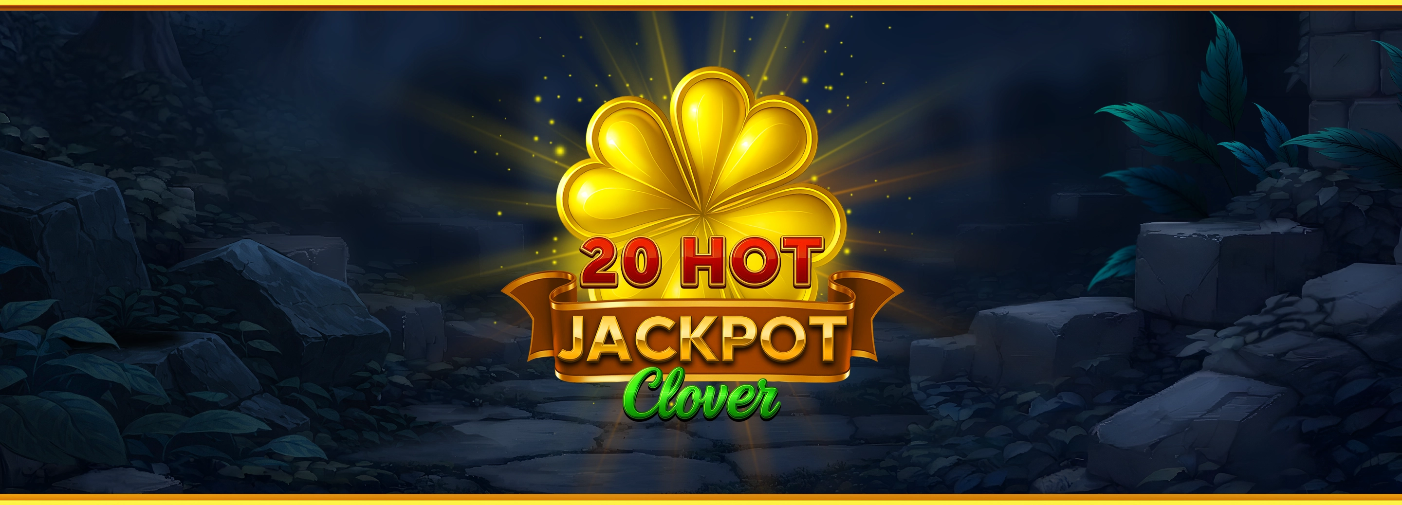 20 HOT JACKPOT Clover casino slot games featuring a lucky clover theme, 20 paylines and 5x3 reel layout for gaming businesses.