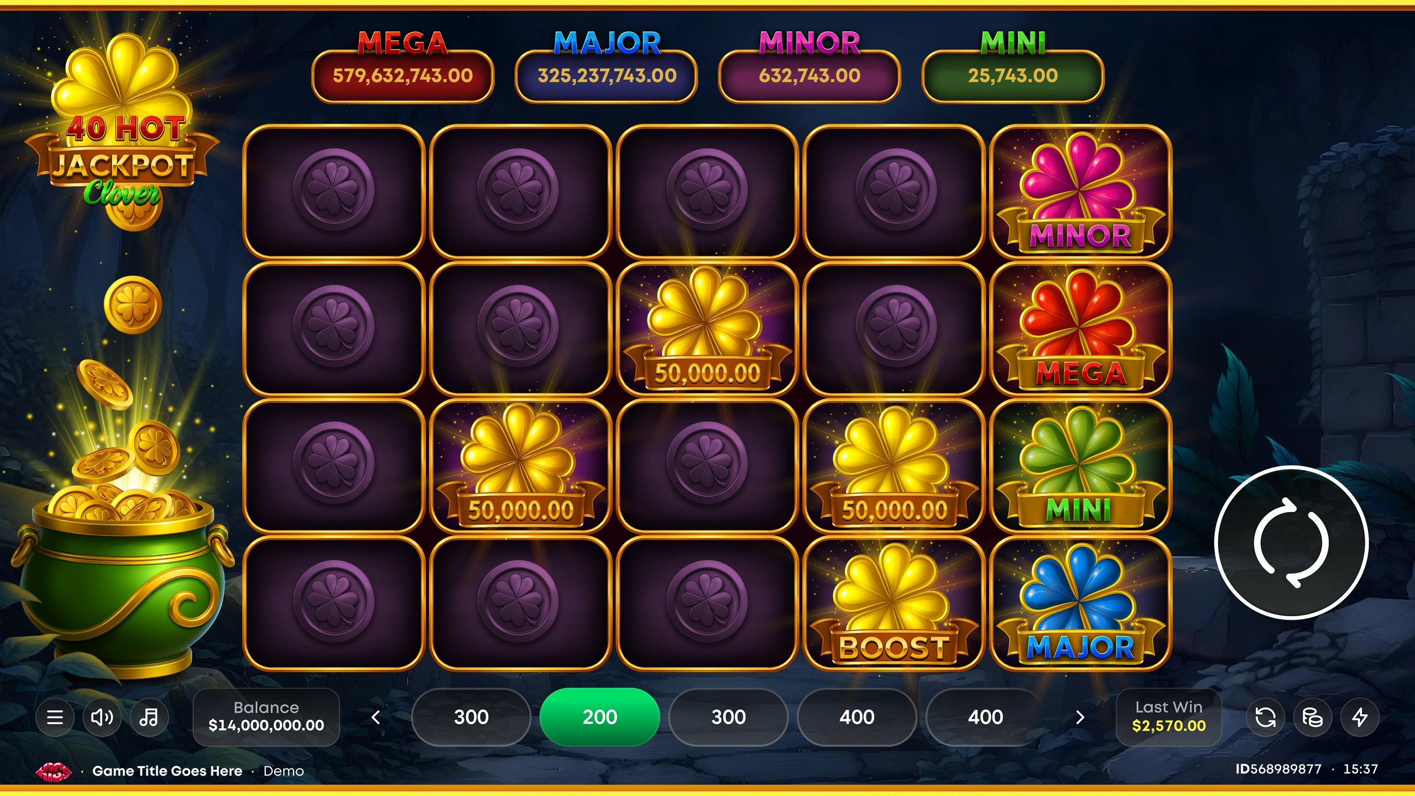 40 Hot Jackpot Clover - Jeu de Machine à Sous