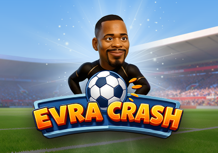 Patrice Evra crash casino game by KISS Gaming featuring RTP 95%, 10000x max multiplier and low volatility for iGaming operators.