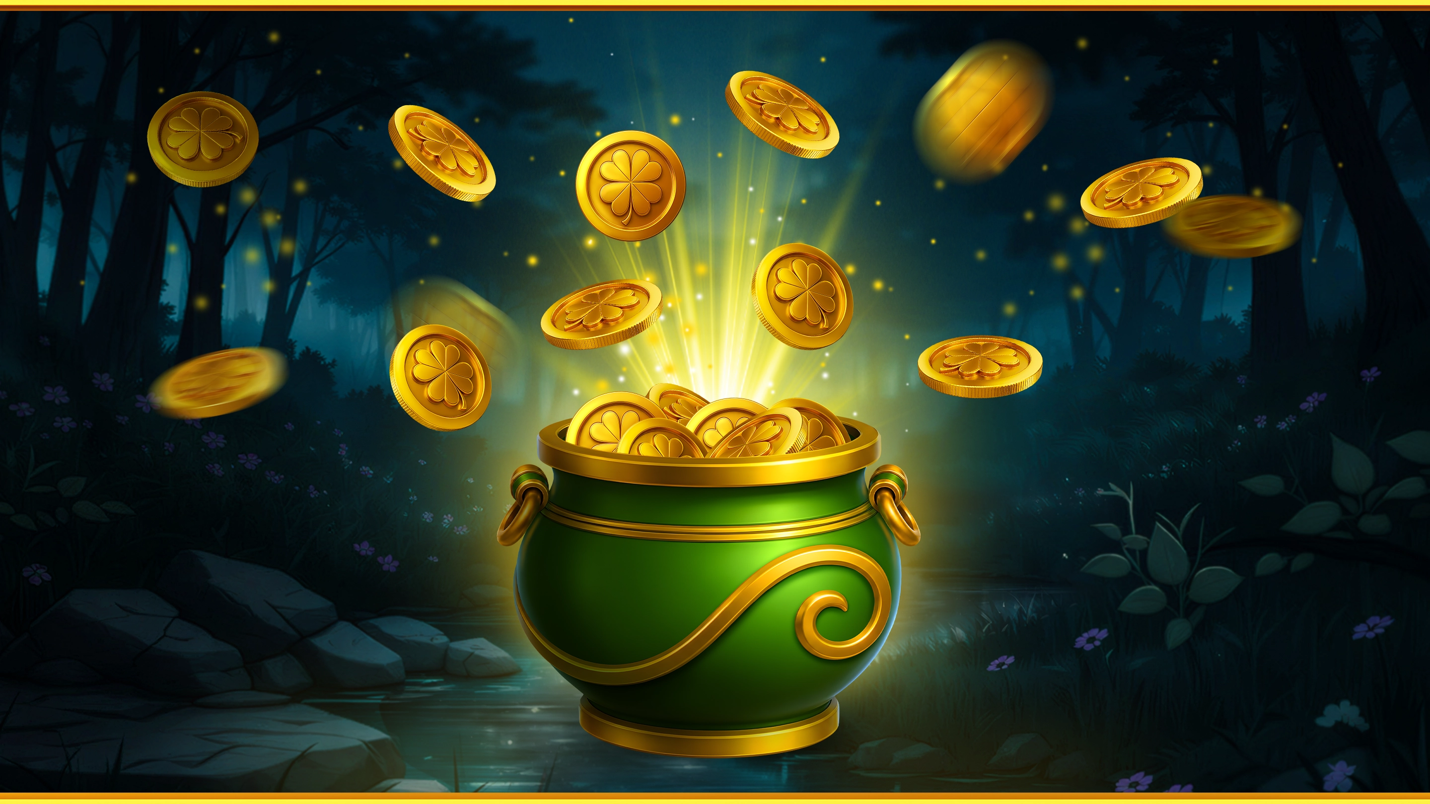 Midnight Jackpot Clover - Jeu de Machine à Sous