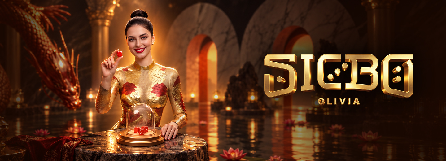 SIC BO OLIVIA featuring a premium virtual dealer with RTP and max multiplier statistics in virtual casino games for live casino online South Africa.